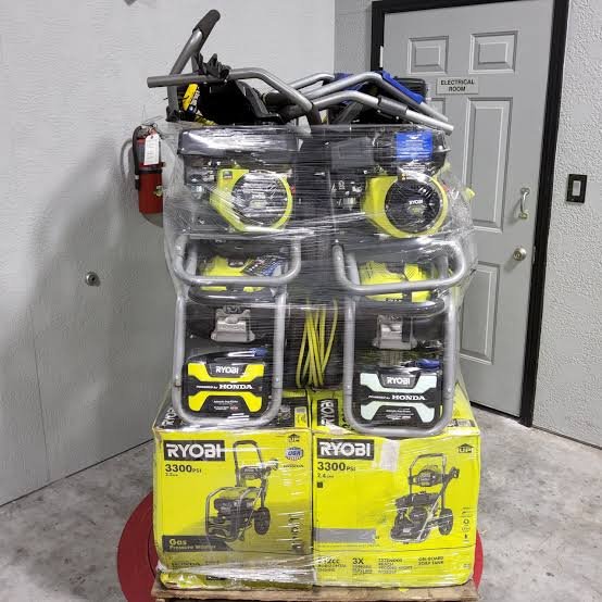RYOBI GAS PRESSURE WASHER PALLETs